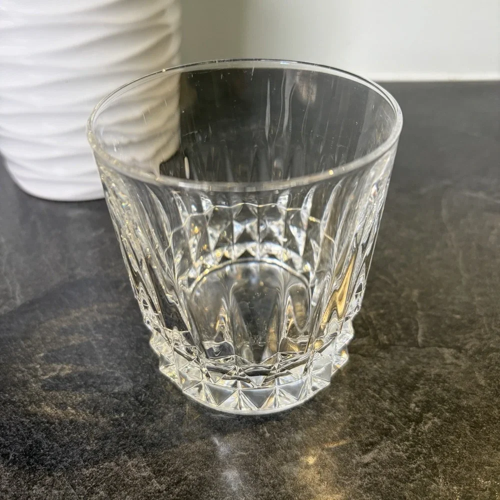 Cristal d'Arques Tuilleries Villandry Old Fashioned Whiskey Crystal Glass EUC